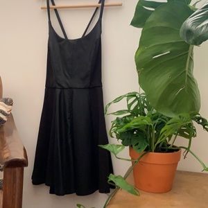 Forever 21 Faux Leather Cross-Back Dress